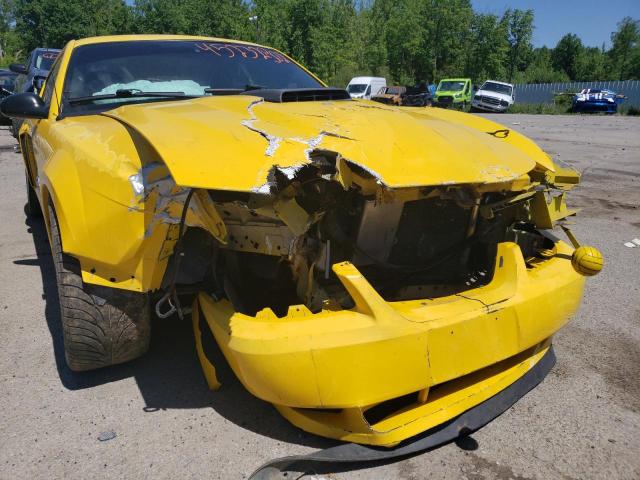 1FAFP42R84F235828 - 2004 FORD MUSTANG MA YELLOW photo 9