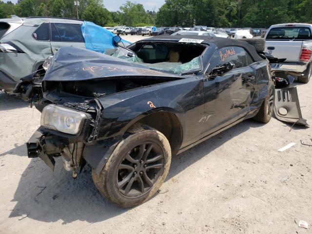 2G1FB3D35D9113215 - 2013 CHEVROLET CAMARO LT BLACK photo 2