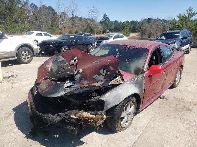 2G2WP552061131315 - 2006 PONTIAC GRAND PRIX ბურგუნდია ფოტო 2