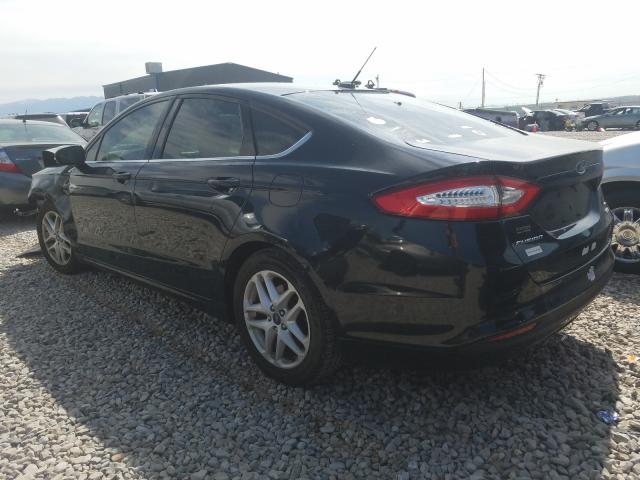 3FA6P0HD9ER142342 - 2014 FORD FUSION GREEN photo 3