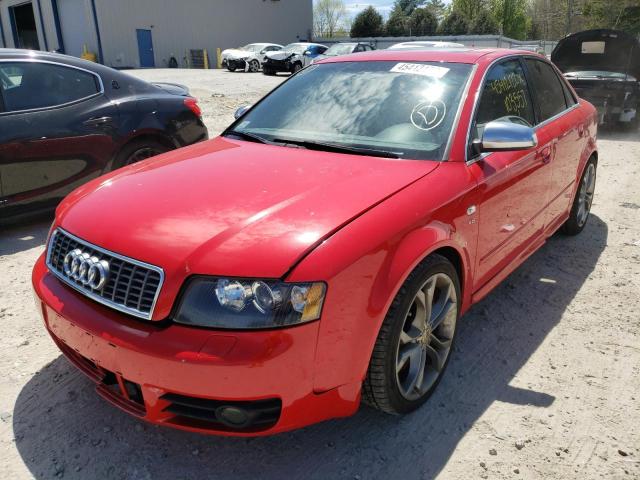 WAUPL68E35A085598 - 2005 AUDI S4 RED photo 2