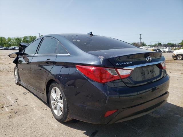 5NPEB4AC4EH938433 - 2014 HYUNDAI SONATA GLS BLUE photo 3