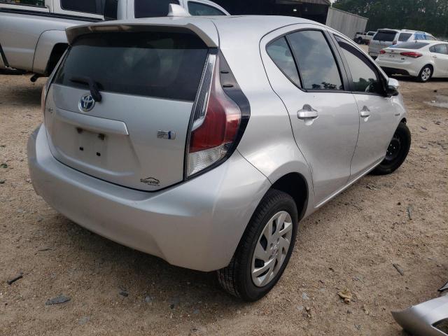 JTDKDTB34F1104208 - 2015 TOYOTA PRIUS C SILVER photo 4