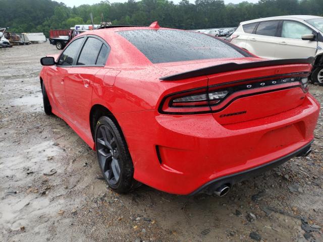 2C3CDXHG5KH588881 - 2019 DODGE CHARGER GT RED photo 3