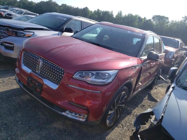 5LM5J7WC5MGL16819 - 2021 LINCOLN AVIATOR RE 红色 照片 2