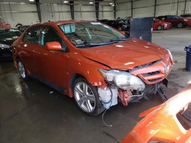 2T1BU4EE6DC080179 - 2013 TOYOTA COROLA ORANGE photo 1