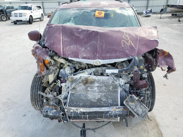 2A8HR54P28R814898 - 2008 CHRYSLER TOWN & COU BURGUNDY photo 7