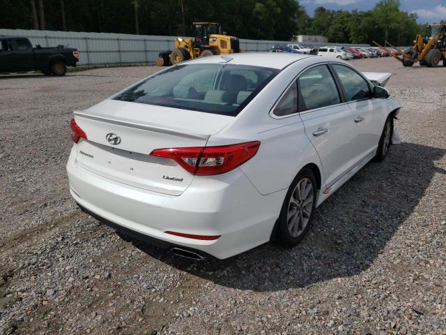 5NPE34AF9HH565031 - 2017 HYUNDAI SONATA SPO WHITE photo 4