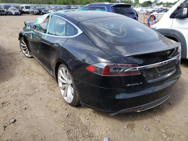 5YJSA1CP9DFP06606 - 2013 TESLA MODEL S Սև լուսանկար 3