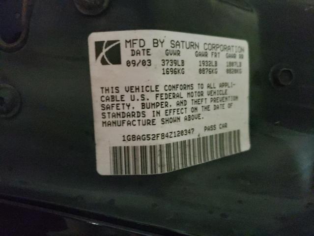1G8AG52F84Z120347 - 2004 SATURN ION LEVEL Qara foto 10