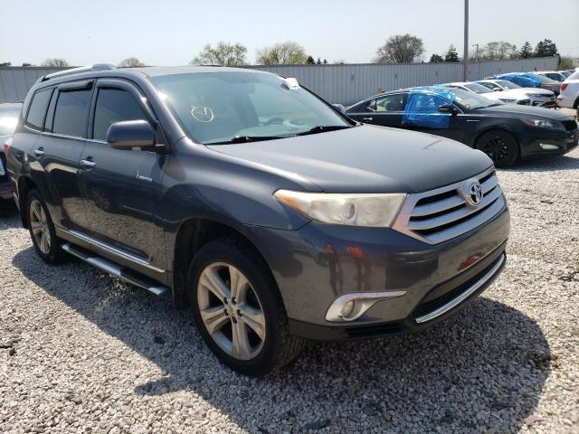 5TDYK3EH1CS054907 - 2012 TOYOTA HIGHLANDER GRAY photo 1