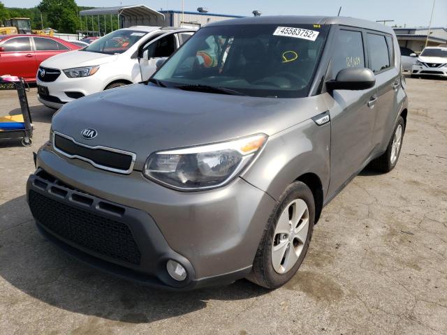 KNDJN2A27F7219443 - 2015 KIA SOUL CHARCOAL photo 2