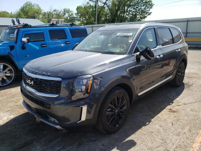 5XYP54HC6NG273158 - 2022 KIA TELLURIDE CHARCOAL photo 2