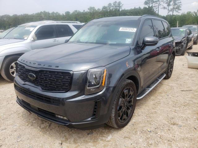 5XYP5DHC2MG166929 - 2021 KIA TELLURIDE CHARCOAL photo 2