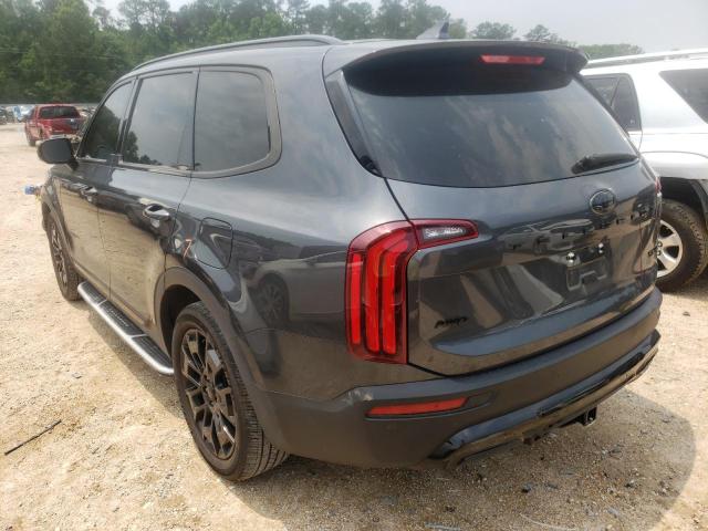 5XYP5DHC2MG166929 - 2021 KIA TELLURIDE CHARCOAL photo 3