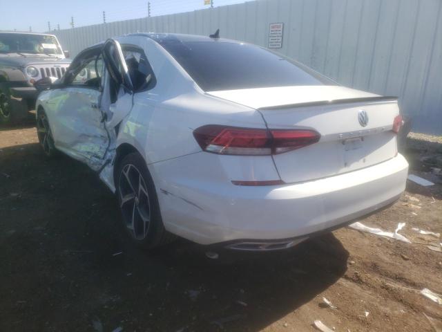 1VWMA7A36LC022178 - 2020 VOLKSWAGEN PASSAT R-L WHITE photo 3