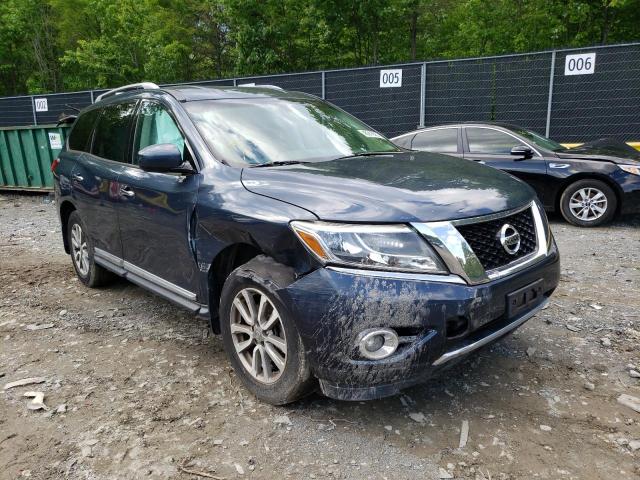 5N1AR2MM2EC734224 - 2014 NISSAN PATHFINDER BLUE photo 1