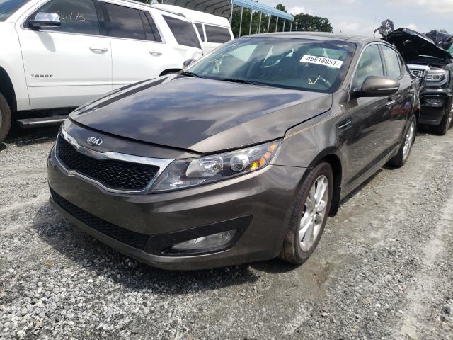 5XXGN4A77CG040730 - 2012 KIA OPTIMA EX GRAY photo 2