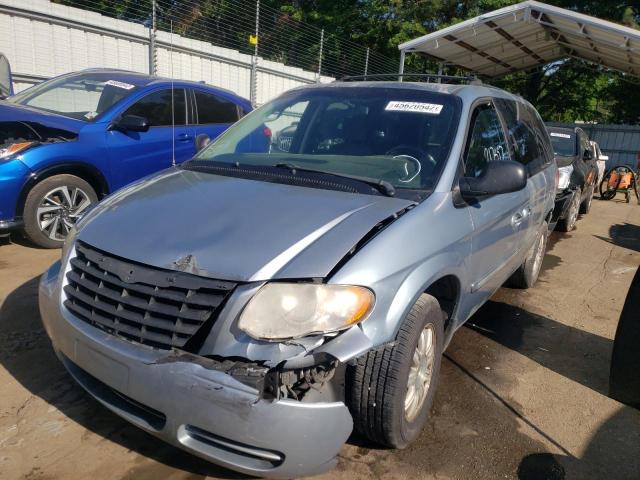 2C4GP54L65R551347 - 2005 CHRYSLER TOWN & COU TEAL photo 2