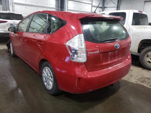 JTDZN3EU1E3354816 - 2014 TOYOTA PRIUS V RED photo 3