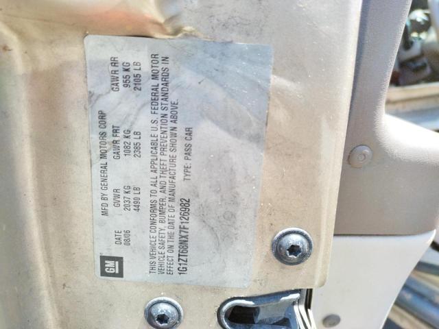 1G1ZT68NX7F126982 - 2007 CHEVROLET MALIBU MAX 金色 照片 10