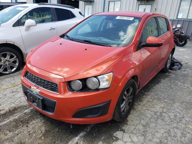 1G1JD6SH1C4183459 - 2012 CHEVROLET SONIC LT ORANGE photo 2