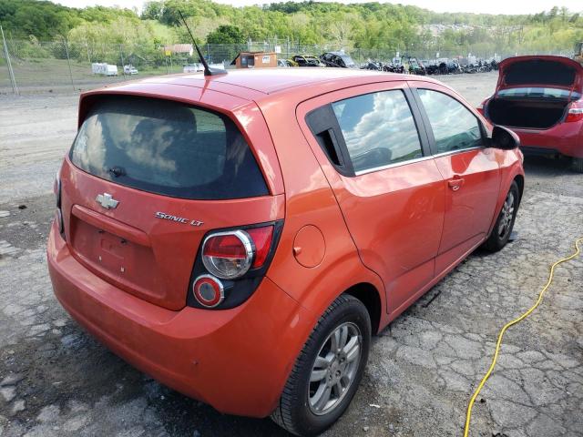 1G1JD6SH1C4183459 - 2012 CHEVROLET SONIC LT ORANGE photo 4