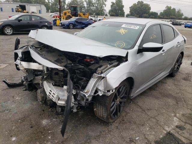 SHHFK7H46MU406620 - 2021 HONDA CIVIC SPOR SILVER photo 2