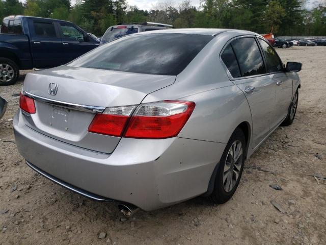 1HGCR2E39EA174752 - 2014 HONDA ACCORD LX SILVER photo 4