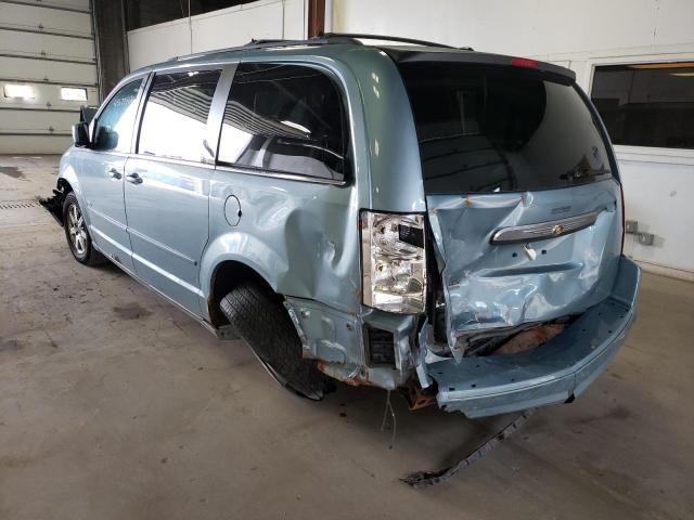 2A8HR54P78R757646 - 2008 CHRYSLER TOWN & COU BLUE photo 3