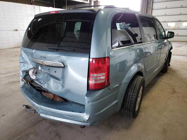 2A8HR54P78R757646 - 2008 CHRYSLER TOWN & COU BLUE photo 4