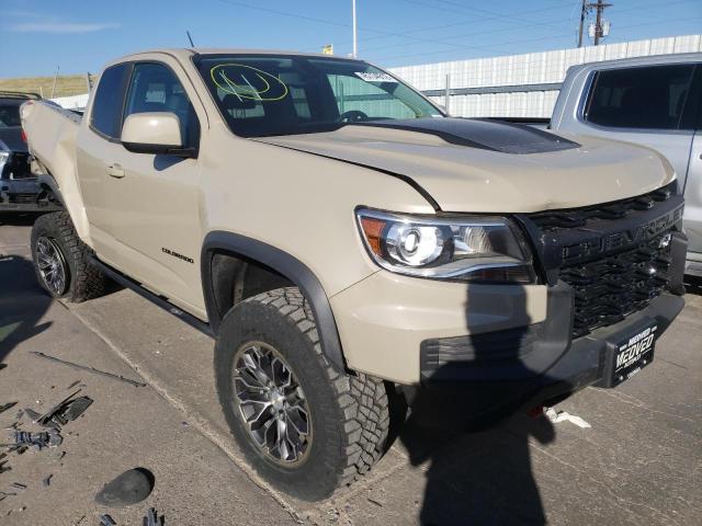 1GCRTEEN8M1172812 - 2021 CHEVROLET COLORADO Z TAN photo 1