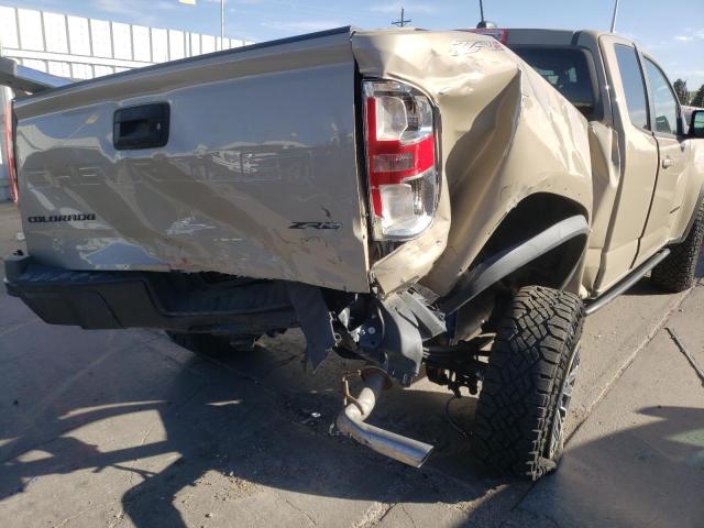 1GCRTEEN8M1172812 - 2021 CHEVROLET COLORADO Z TAN photo 9