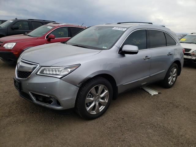 5FRYD4H98GB040855 - 2016 ACURA MDX ADVANC GRAY photo 2