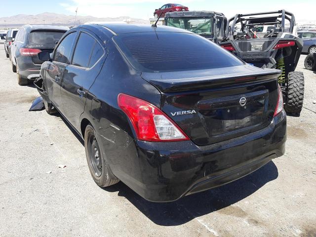 3N1CN7AP1JL841383 - 2018 NISSAN VERSA S BLACK photo 3