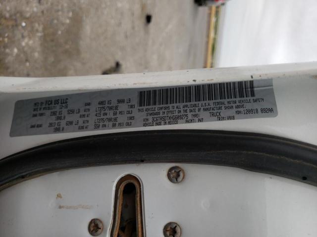 3C6TR5DTXHG609275 - 2017 RAM 2500 SLT 白色 照片 10