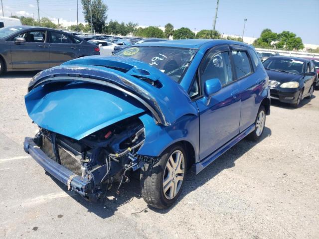 JHMGD38667S057491 - 2007 HONDA FIT S BLUE photo 2