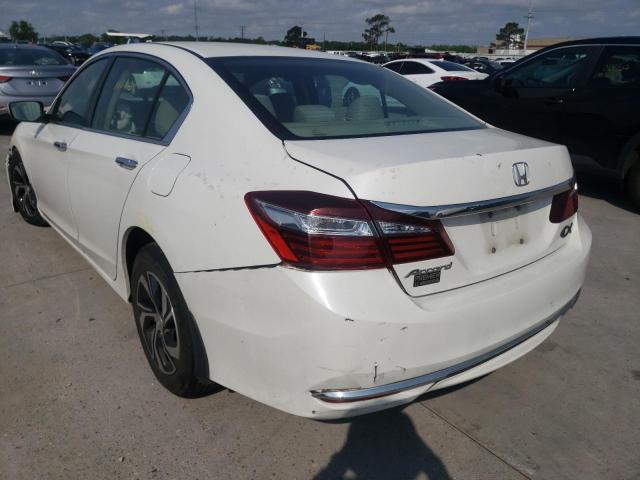 1HGCR2F37HA189477 - 2017 HONDA ACCORD LX WHITE photo 3