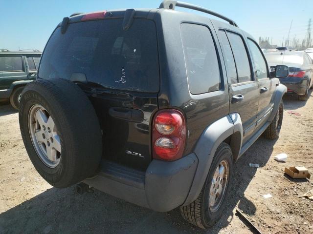 1J4GL48K86W234762 - 2006 JEEP LIBERTY SP BLACK photo 4