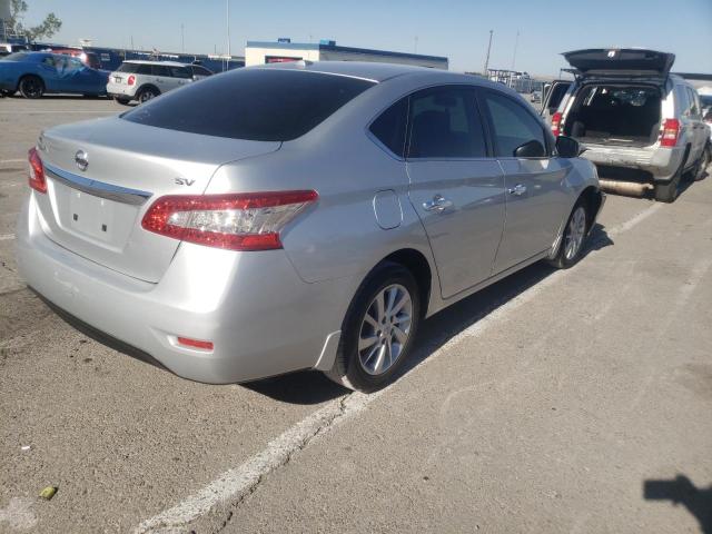 3N1AB7AP3FY363915 - 2015 NISSAN SENTRA S SILVER photo 4