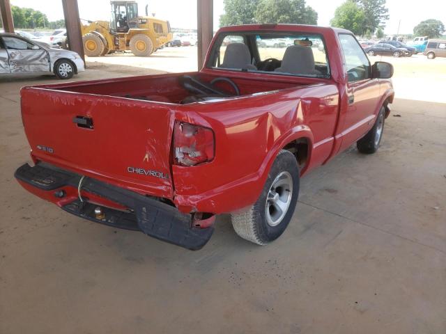 1GCCS1451Y8197406 - 2000 CHEVROLET S TRUCK S1 RED photo 4