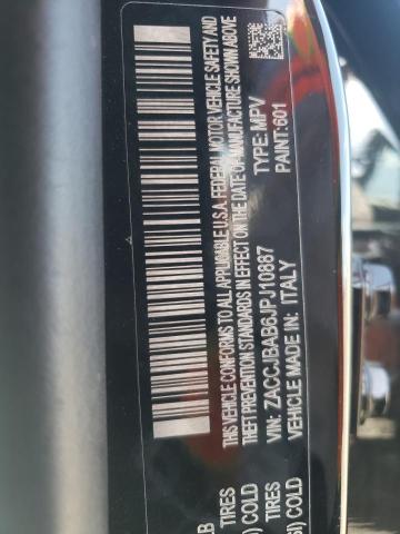 ZACCJBAB6JPJ10887 - 2018 JEEP RENEGADE S Qara foto 10