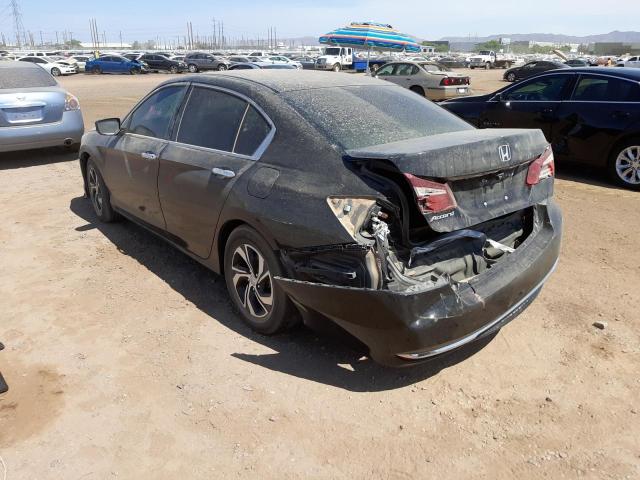 1HGCR2F35GA031864 - 2016 HONDA ACCORD LX BLACK photo 3