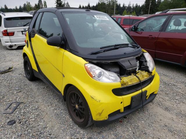 WMEEK31X68K124997 - 2008 SMART FORTWO PAS YELLOW photo 1