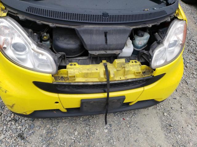 WMEEK31X68K124997 - 2008 SMART FORTWO PAS YELLOW photo 9