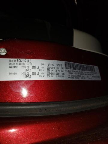 2C4RC1GG4JR289463 - 2018 CHRYSLER PACIFICA L BURGUNDY photo 10