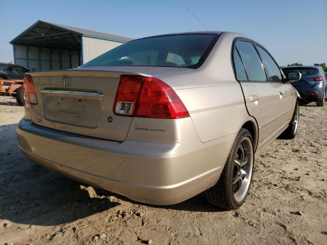 JHMES96643S010375 - 2003 HONDA CIVIC HYBR BEIGE photo 4