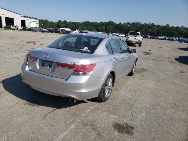 1HGCP3F82BA024063 - 2011 HONDA ACCORD EXL SILVER photo 4