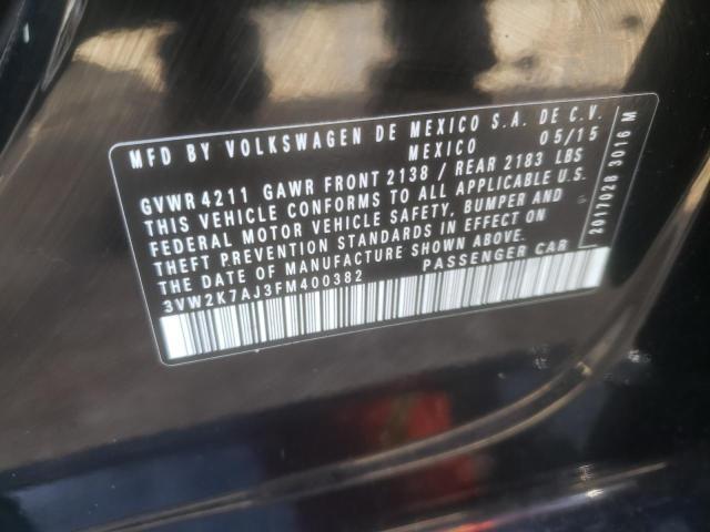 3VW2K7AJ3FM400382 - 2015 VOLKSWAGEN JETTA BASE  照片 10