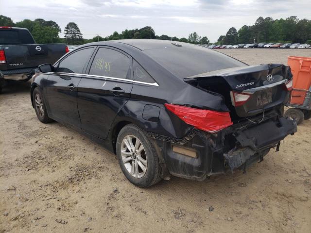 5NPEB4ACXDH754810 - 2013 HYUNDAI SONATA BLACK photo 3